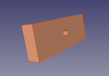 Styrofoam Block with Hole for Coaxial Cable